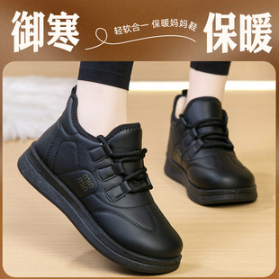 老北京布鞋女冬季新款二棉老人鞋软底防滑奶奶老太太棉鞋妈妈棉靴