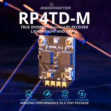 RadioMaster RP4TD-M ExpressLRS 真分集接收机FPV双天线遥控远航