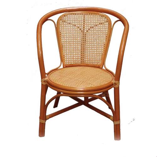 印尼天然藤桌椅三件套阳台茶几休闲椅办公藤椅室内茶室椅藤椅单人