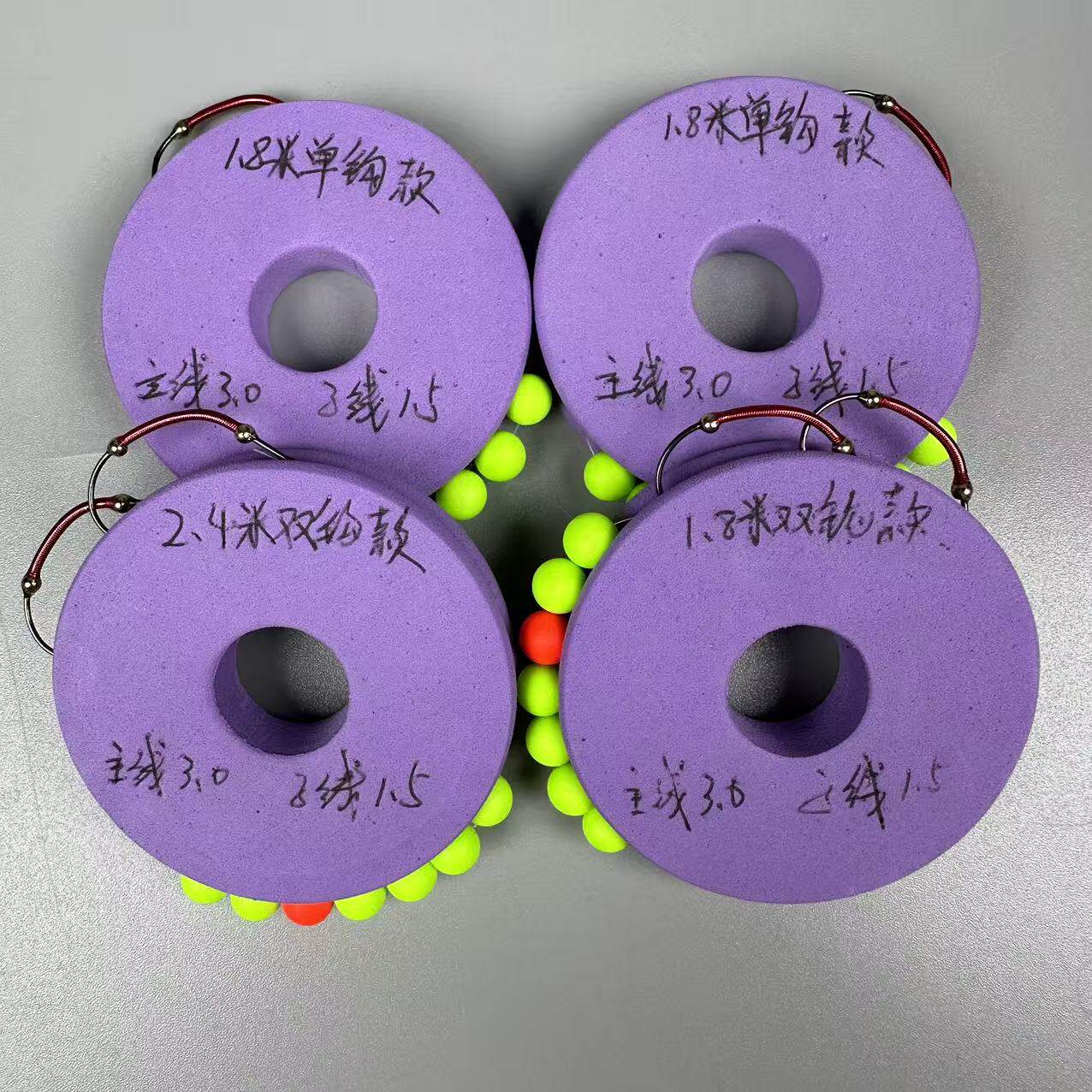 纯手工精绑虾场钓虾馆专用钓虾线组毒牙虾钩红魔虾钩绑好成品线组