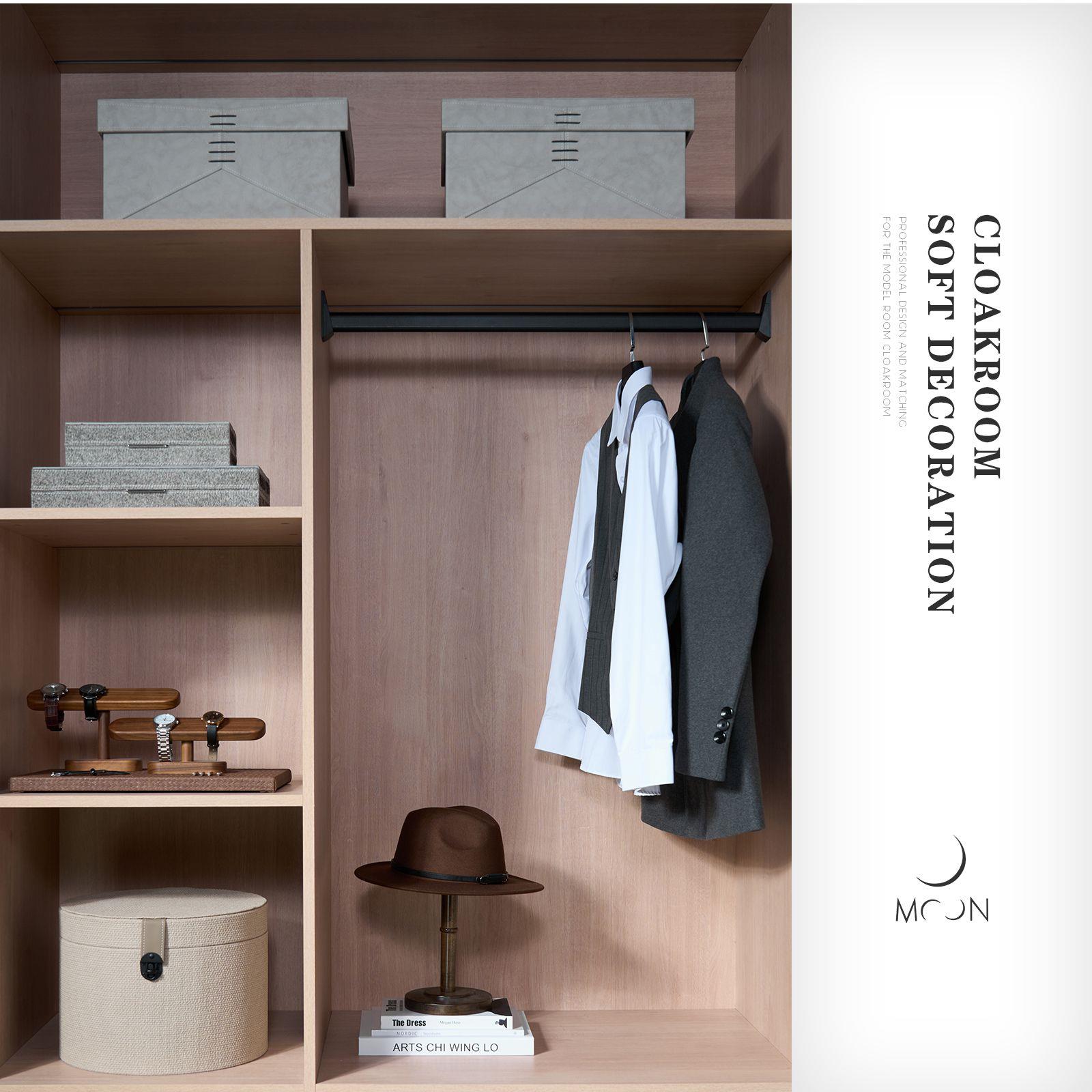 MOON慕空间样板房男士衣帽间手表托盘摆件家居展厅售楼处软装饰品