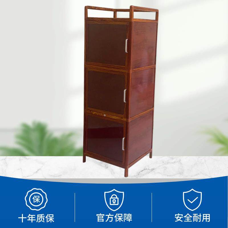 致勤木纹储物柜客厅茶水厨房餐边柜防潮防锈大容量铝合金橱柜包邮