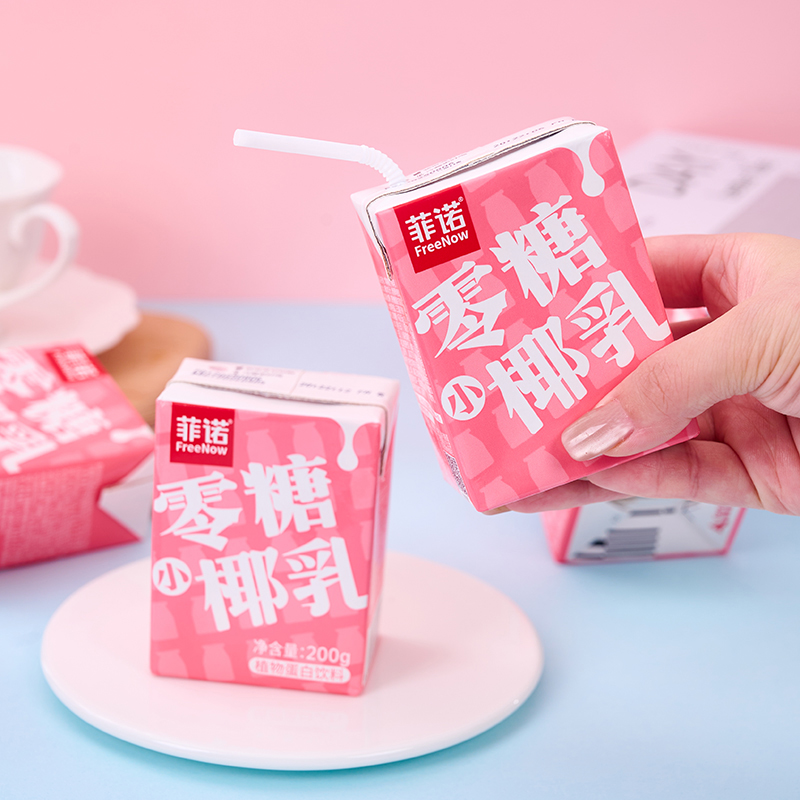 菲诺零糖厚椰乳椰浆奶200g盒装