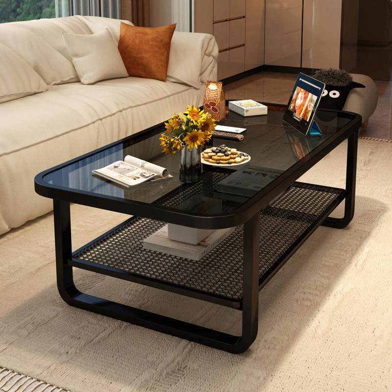 茶几客厅家用2025新款小户型极简茶台办公室沙发边轻奢玻璃小桌子