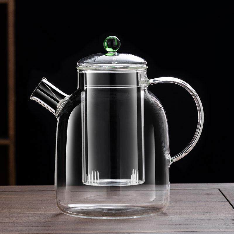 全玻璃煮茶壶黑晶炉加厚耐高温玻璃烧水壶大容量煮茶器养生壶套装