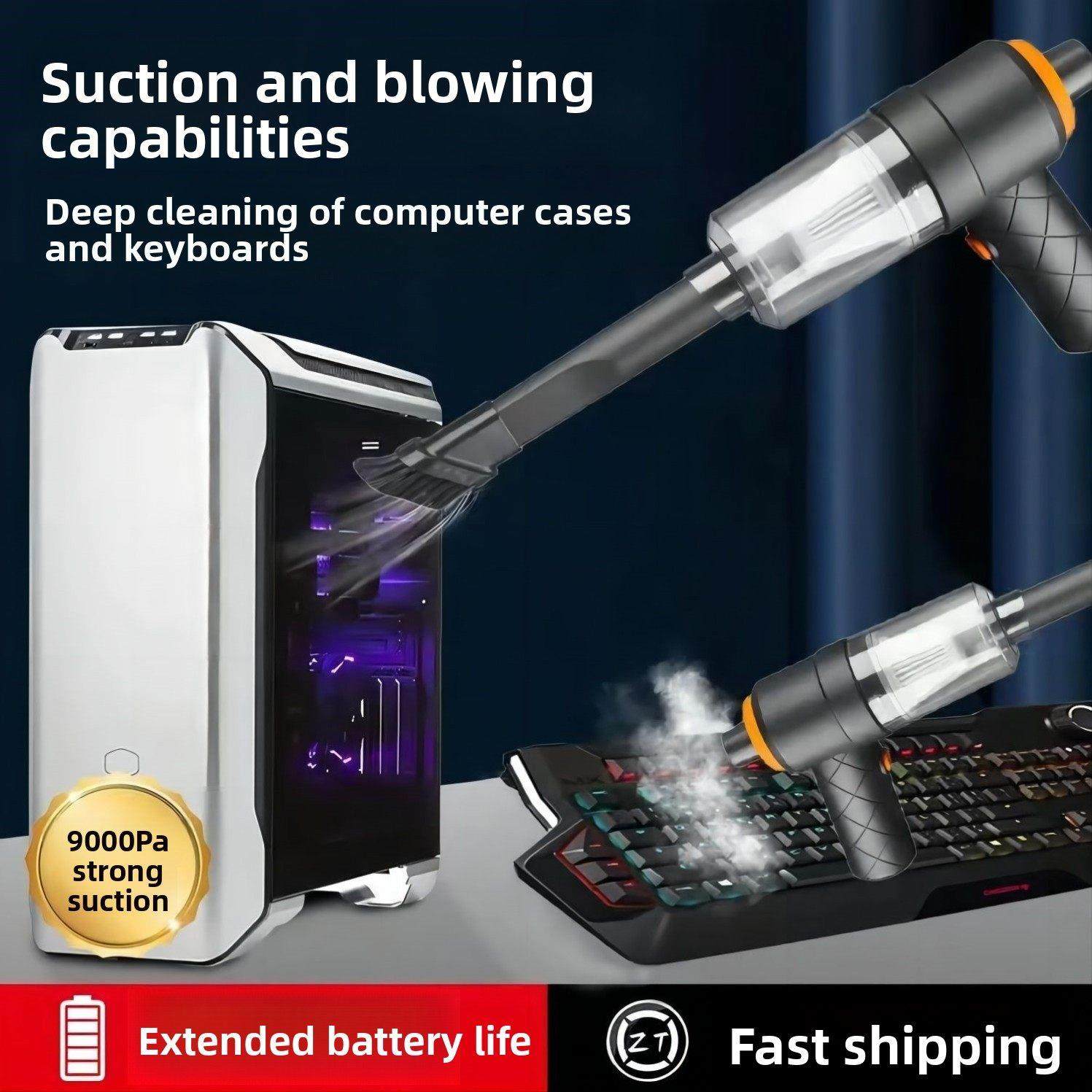 吹吸两用无线手持式吸尘器大功率汽车吸尘器超强吸力汽车家用沙发,生活电器,随手吸/便携吸尘器,淘宝优惠券,粉丝福利购,淘宝优惠卷