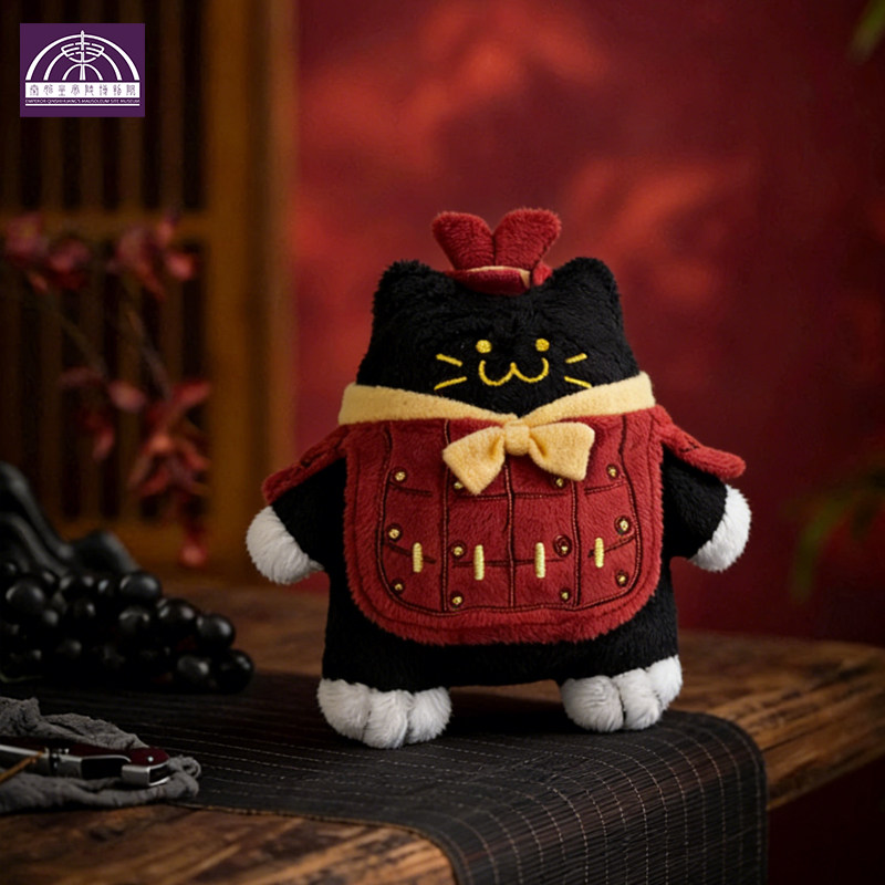 秦始皇兵马俑博物馆朕的毛绒将军喵踏雪寻梅黑猫西安文创旅游礼品