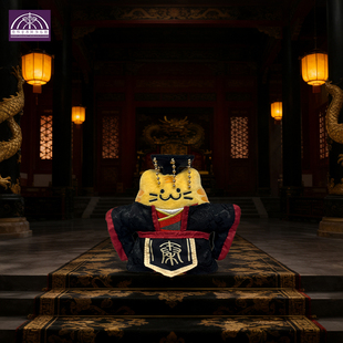 秦始皇兵马俑博物馆朕的毛绒秦始皇喵秦喵皇西安文创旅游礼品挂件