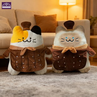 秦始皇兵马俑博物馆联名兵猫俑抱枕朕的毛绒西安文创万物喵伴手礼