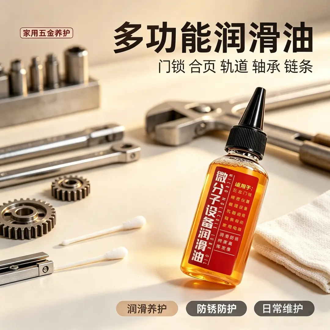 微分子设备润滑油门锁合页润滑
