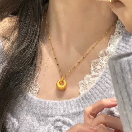 铜合金项链星光链平安扣时尚百搭