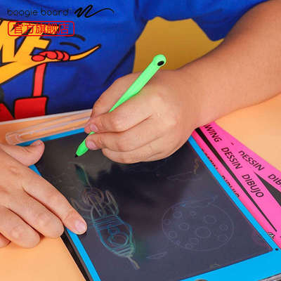 boogie board电子写字板宝宝半透明液晶手写板儿童彩色绘画板包