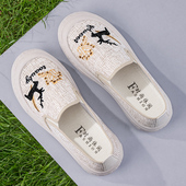 厚底透气舒适渔夫鞋 夏季 孕妇帆布鞋 正品 布鞋 老北京布鞋 女2026新款