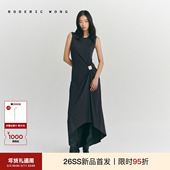 RODERIC 连衣裙优雅轻熟风穿搭 简约饰扣针织无袖 WONG2026春季 新款