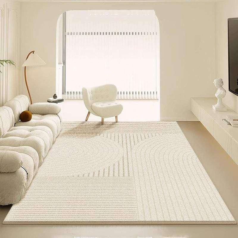 仿羊绒地毯客厅奶油风家用沙发茶几地垫高级感防滑卧室床边毯