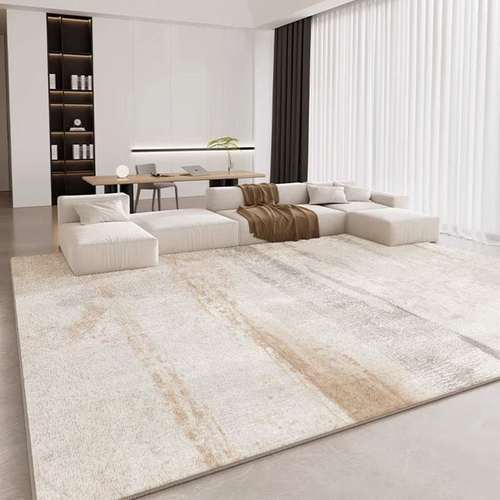 客厅地毯诧寂风家用仿羊绒床边毯2025新款轻奢高级感耐脏卧室地垫