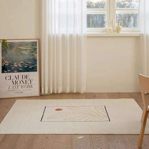 WO北欧风家用客厅沙发茶几垫仿羊绒地毯卧室书房儿童房防滑地垫