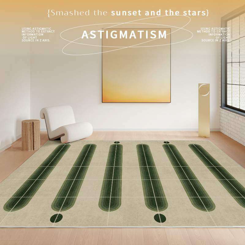 复古地毯客厅几何棋盘格卧室床边毯北欧简约ins加厚貂绒地毯