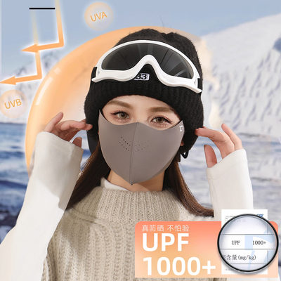 保暖口罩秋冬防风防寒女高颜值2025新款骑行防冻面罩防晒透气口罩