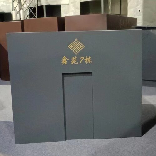 户外不锈钢花箱定制售楼部铁艺组合种植花槽广场公园庭院室外花盆