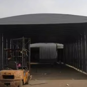 南京定制仓库仓储帐篷库房厂房可移动推拉雨篷工地防雨活动棚