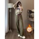 套装 女秋冬款 2025新款 欧洲站运动休闲 时尚 洋派减龄加绒卫衣两件