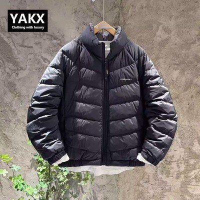 高端立领轻薄排骨羽绒服男士冬季2025新款爆款白鸭绒外套男款冬装