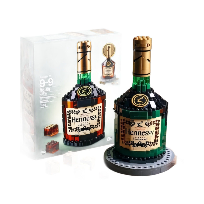 积木威士忌酒樽洋酒瓶创意摆件图片