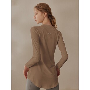 VALVOELITE高颜值瑜伽服女跑步运动上衣套装普拉提健身服长袖秋冬