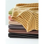 法国Rouje Dsyle德绒条纹打底衫 女秋冬加绒加厚双面磨毛保暖上衣