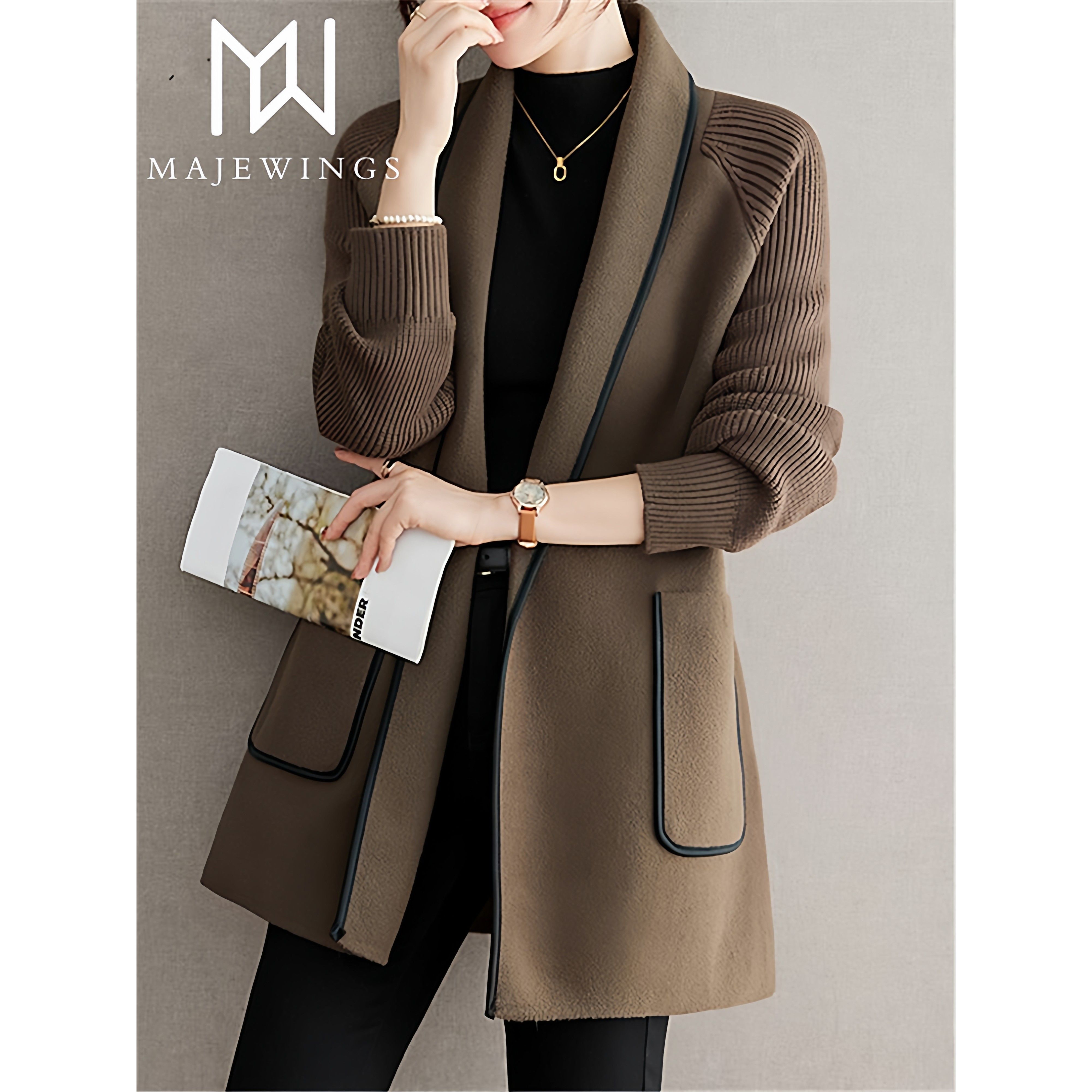 专柜正品秋冬季新款洋气高贵风衣外套中老年春秋款开衫大码女上衣