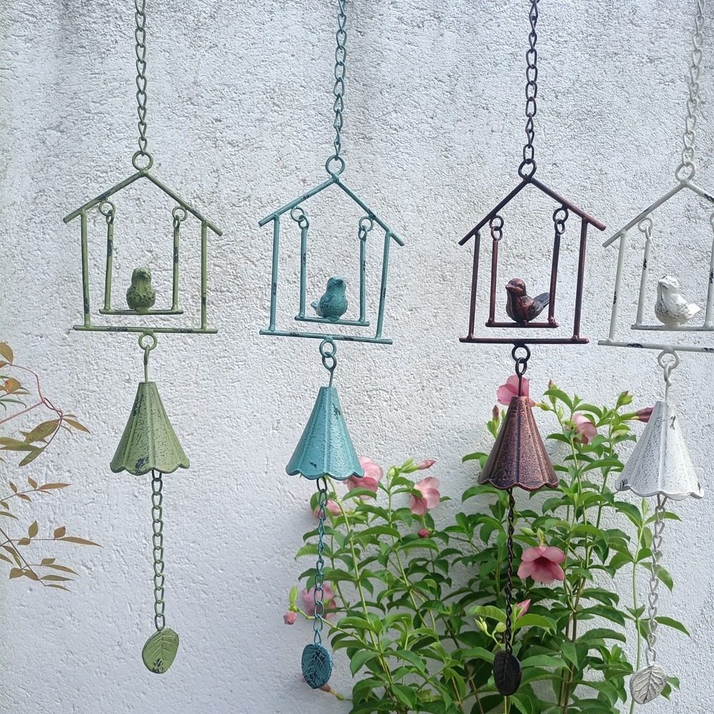 爆款铸铁小鸟铃铛挂件风铃挂饰古风手摇门铃吊件复古别墅花园装饰,家居饰品,户外/庭院摆件,淘宝优惠券,粉丝福利购,淘宝优惠卷
