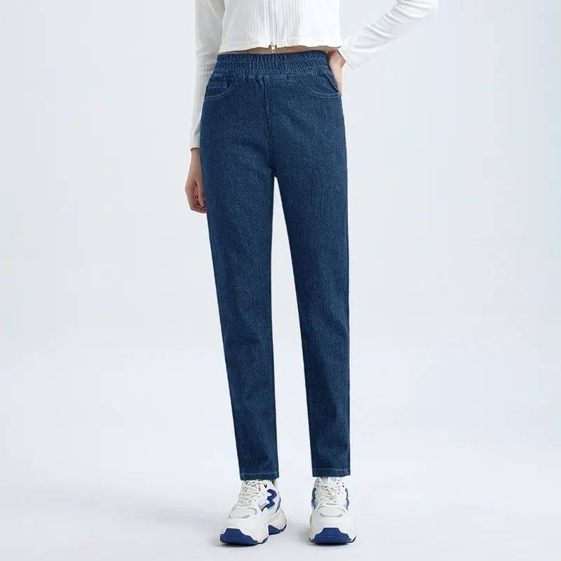 弹力小脚显瘦中老年妈妈铅笔长裤修身松紧高腰外穿加绒牛仔裤女,女装/女士精品,牛仔裤,淘宝优惠券,粉丝福利购,淘宝优惠卷