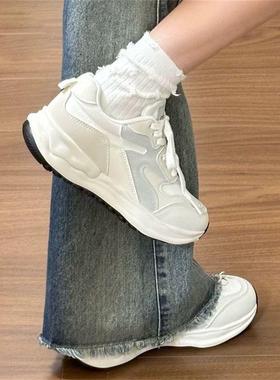 T628跑步运动鞋女2025春夏季轻便耐磨舒适老爹鞋百搭休闲阿甘鞋