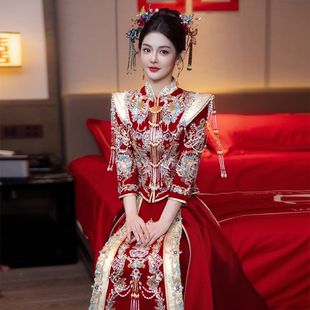 新中式订婚礼服新娘敬酒服高级感秀禾服婚服2025新款结婚嫁衣夏季