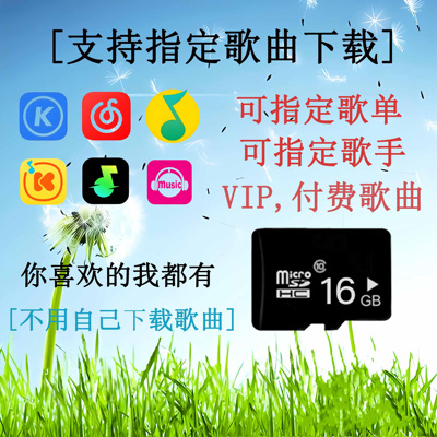 定制歌曲音乐内存卡人工代下载