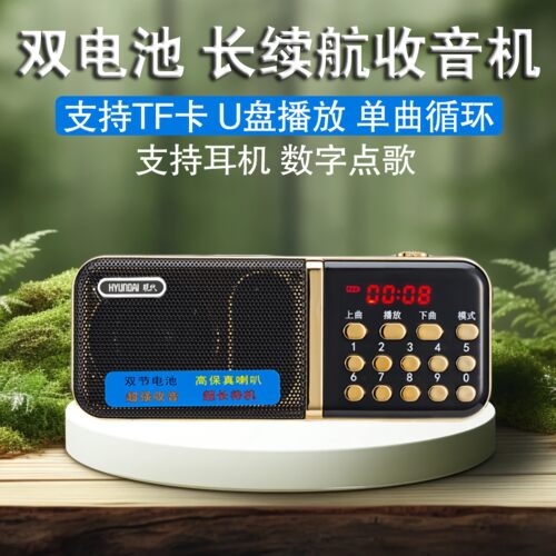 多功能插卡收音机现代锂电池