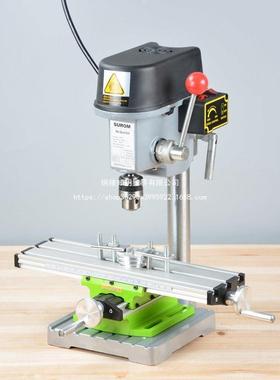 微型台便携式精密小台钻,FEK铜孔机送钻头全电机钻栗钻荣杰本迷你