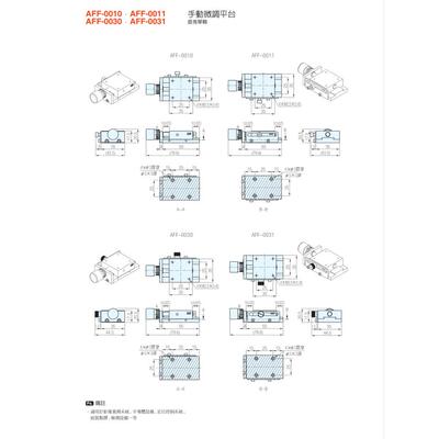 手动微调平AFF-00010、AFF-00110、AFF-030、AFF-ZUM台031