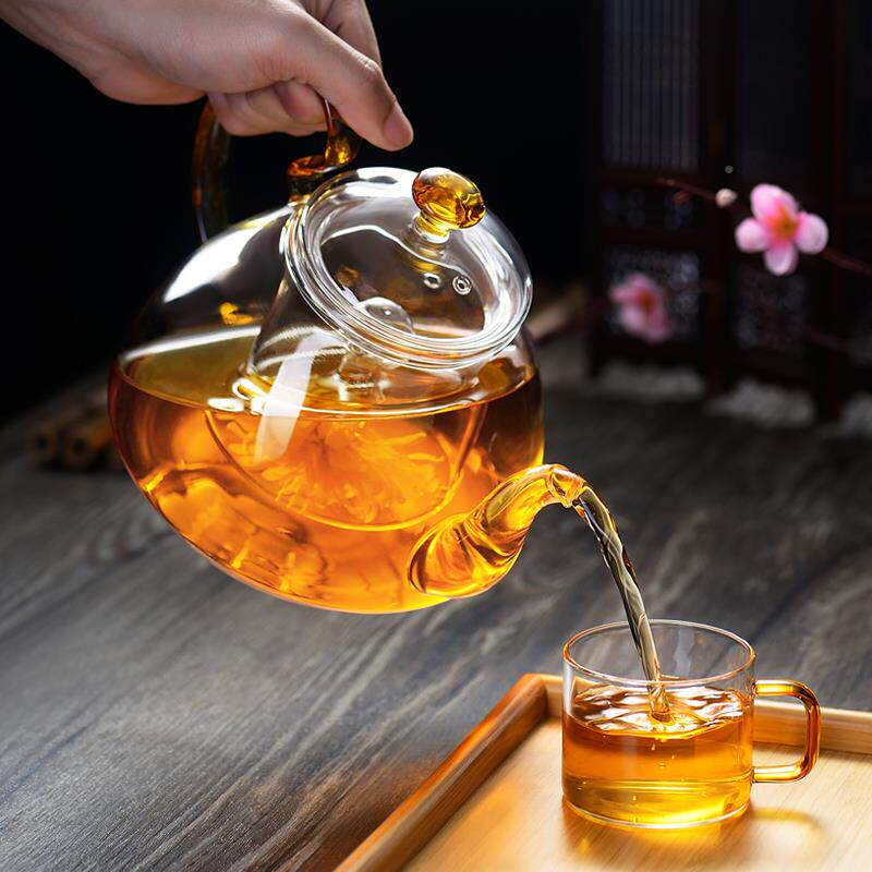 耐高zhang542温煮玻璃陶茶壶加厚水烧壶电炉茶壶器大容量泡花茶壶