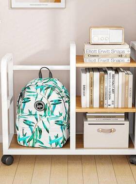 桌边PNO置物办架滑轮柜多层办公室工移位小推车公桌书书桌旁可动