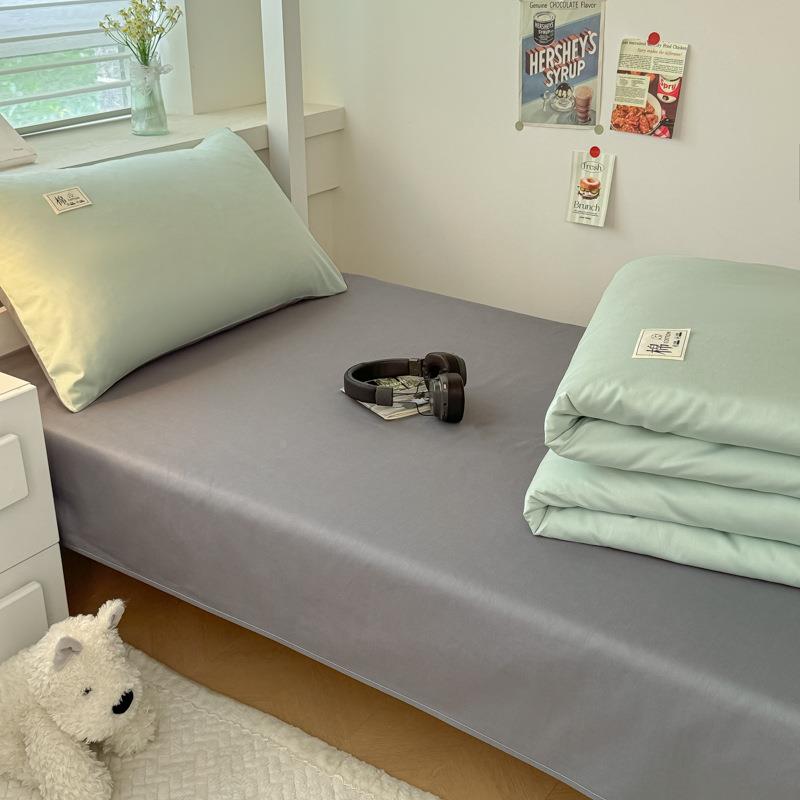 床单三件宿舍单人学生0纯棉10全1棉被罩寝室床套上用品0yqy.9m.2