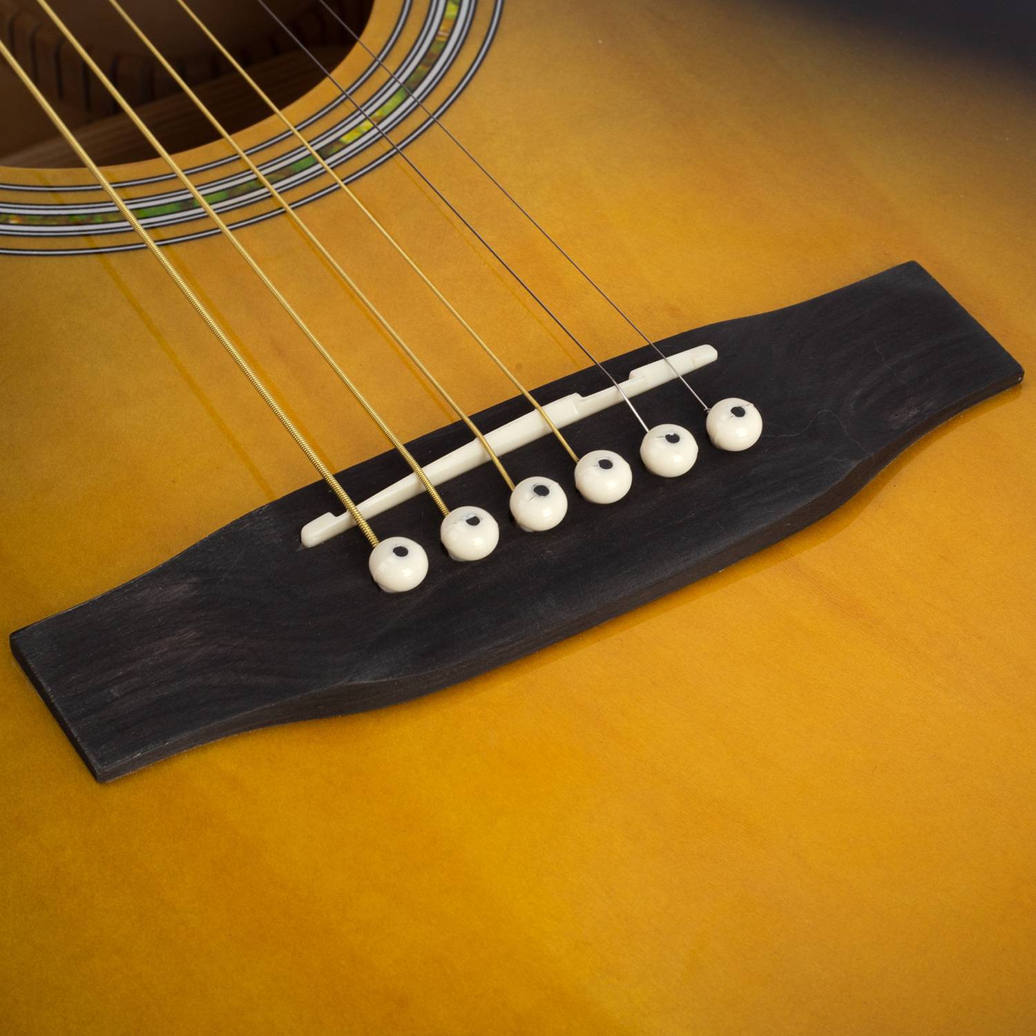 40寸椴木吉他初学者入门练习琴民谣吉他guitar学生成人木吉他厂家