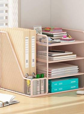 桌面书置架书桌收纳架简约小型书本桌上简易TQM物收纳书架学生儿