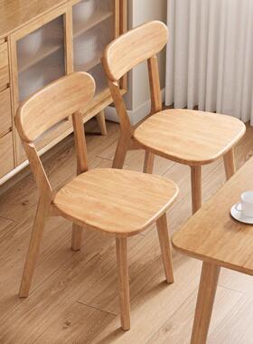 实木椅子餐椅家用桌古椅商用简靠背椅木头餐复意式专用餐约厅ysca