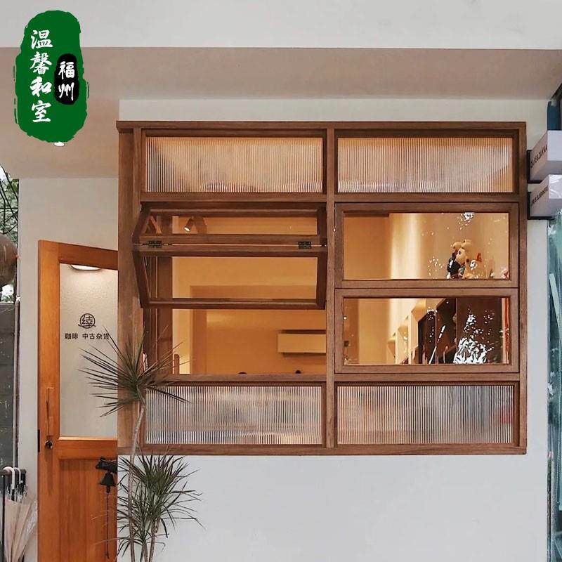 木框窗格花架推无品牌/拉玻璃日式实木室定内隔断窗户制厨房木质