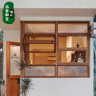 木框窗格花架推无品牌/拉玻璃日式实木室定内隔断窗户制厨房木质