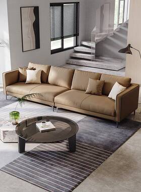 轻奢简沙约布现代纳免洗科技布沙发小户型2-650010客厅组合直排公