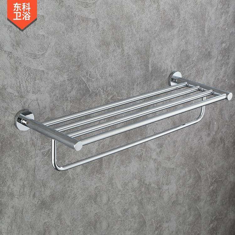 双层浴毛巾架酒店卫生间五金挂室件物架6298多功能置可折叠巾浴架