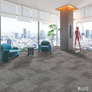 地办公室方酒块毯走廊会议厅台球室拼接店B1阻燃KQI防火满铺地毯